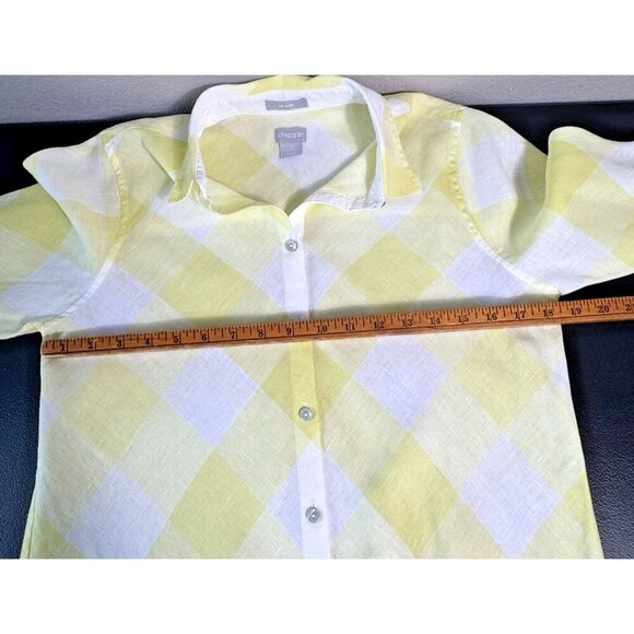 CHICO'S‎ No-Iron Linen Maxi Shirt Tunic Womens 0 (4) Swim cover-up - Picture 5 of 11